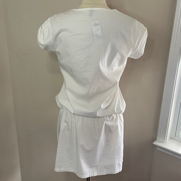 NWT UNITED COLORS OF BENETTON Cotton Poplin Cap Sleeve Mini Dress, Medium - Picture 5 of 11